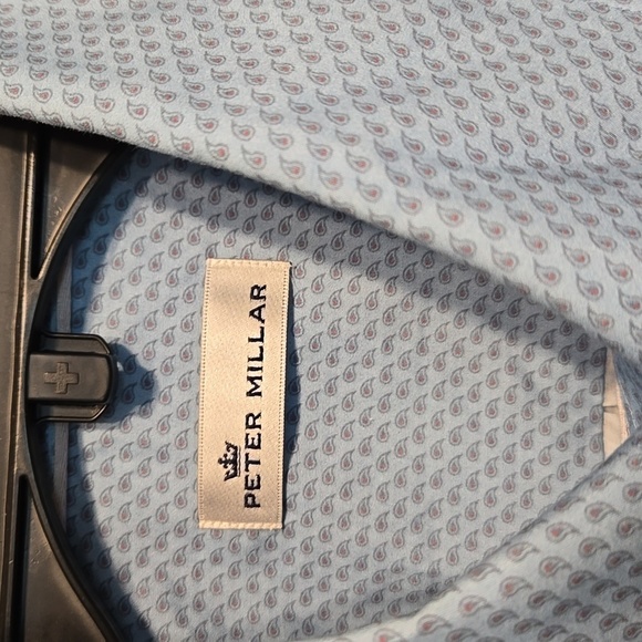 Peter Millar Mens Dress button down shirt sz L - Picture 3 of 9